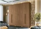 Guarda-roupa Casal 6 Portas 4 Gavetas - Santos Andira Buriti