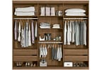Guarda-roupa Casal 6 Portas 4 Gavetas - Santos Andira Buriti