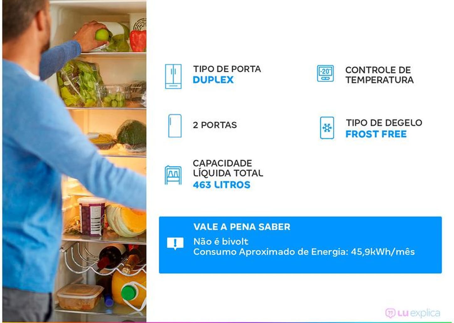 Geladeira/Refrigerador Brastemp Frost Free Duplex - Branca 463L BRM55FB