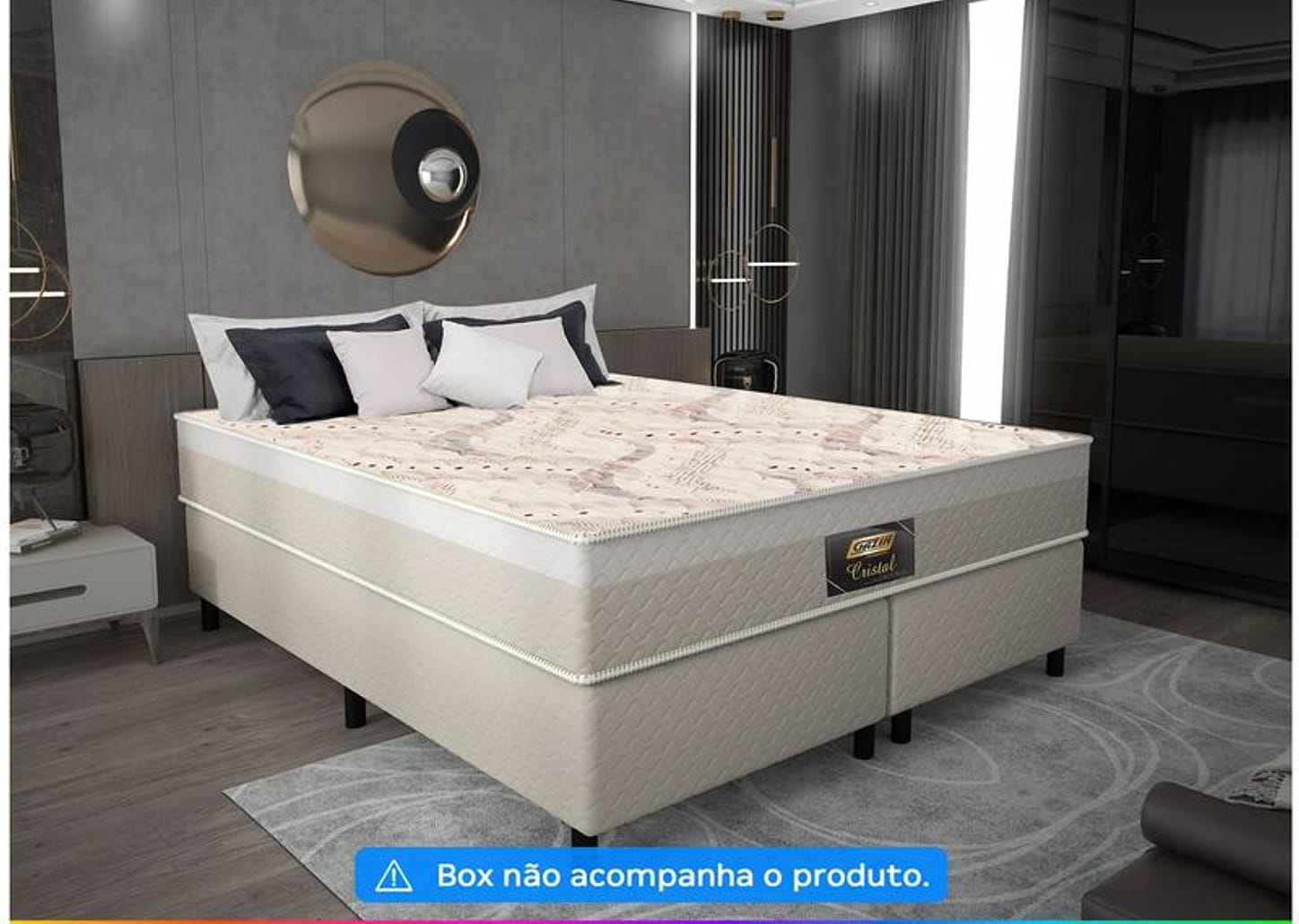 Colchão Queen Gazin de Mola D28 23x158x198cm Cristal