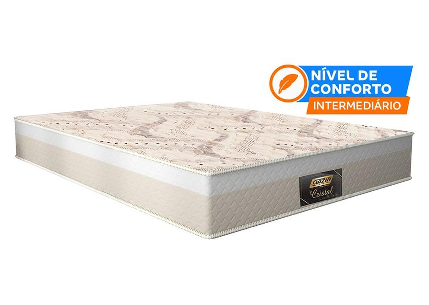 Colchão Casal Gazin de Mola D28 23x138x188cm Cristal