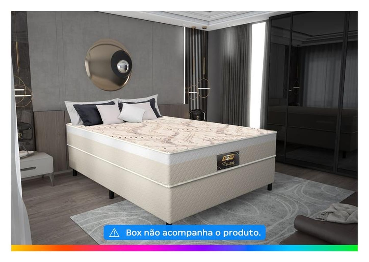 Colchão Casal Gazin de Mola D28 23x138x188cm Cristal