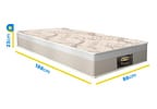 Colchão Solteiro Gazin de Mola D28 23x88x188cm Cristal