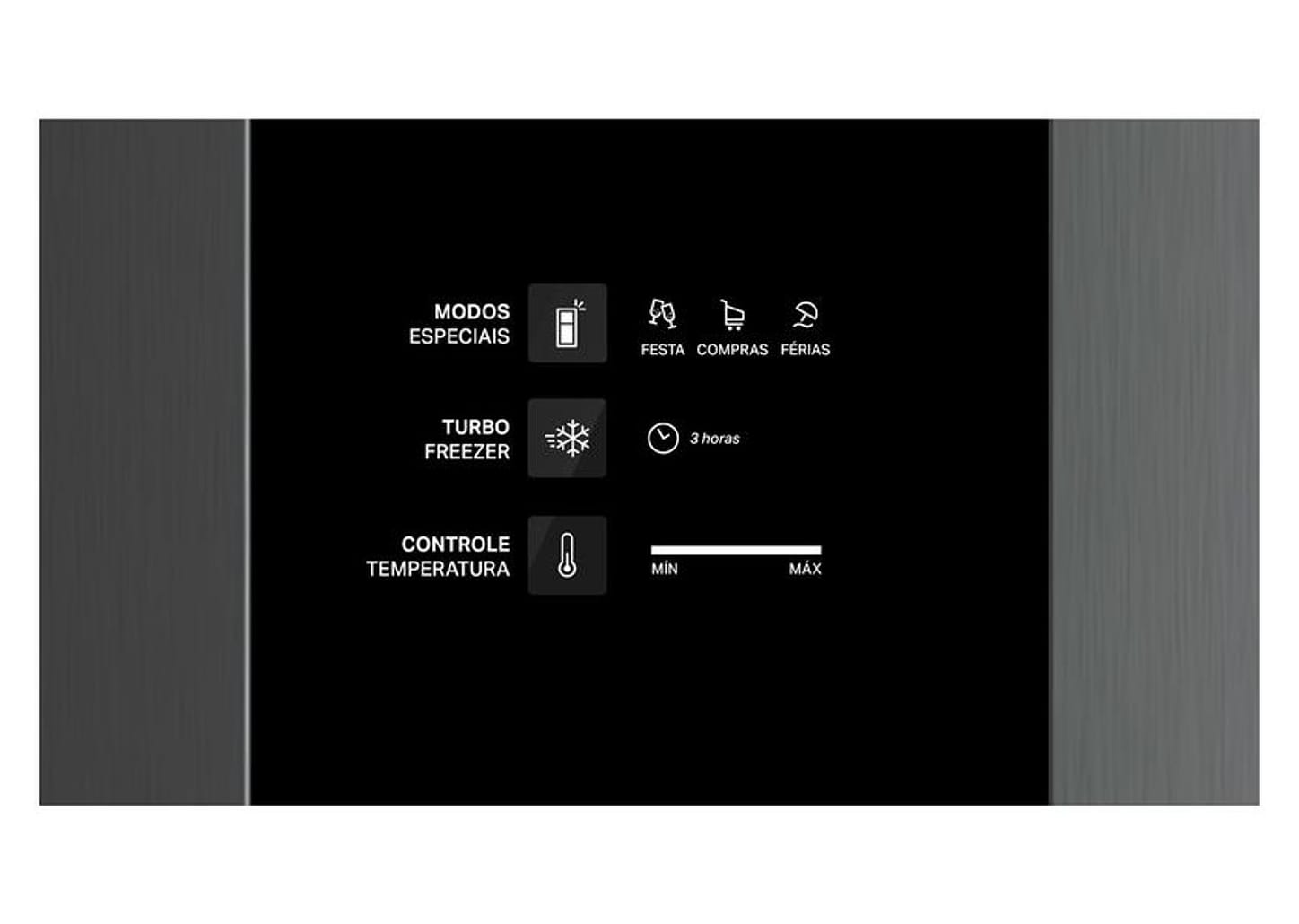 Geladeira/Refrigerador Brastemp Frost Free Duplex - Prata 463L BRM55FK