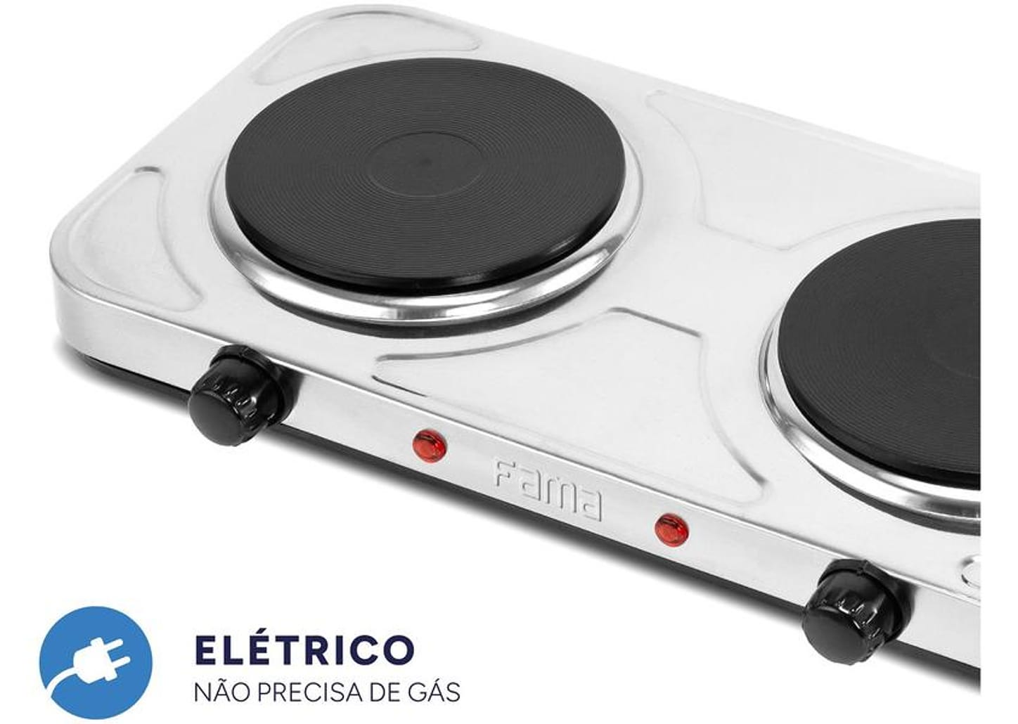 Fogão 2 Bocas de Mesa Fama Inox FFG01