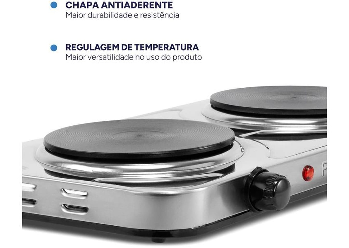 Fogão 2 Bocas de Mesa Fama Inox FFG01