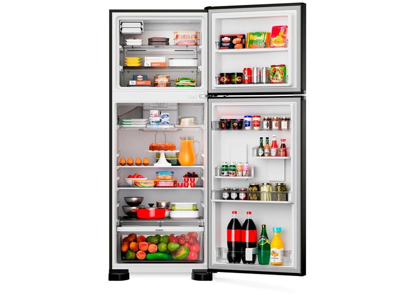 Geladeira/Refrigerador Brastemp Frost Free Duplex - Preta 463L BRM55FE