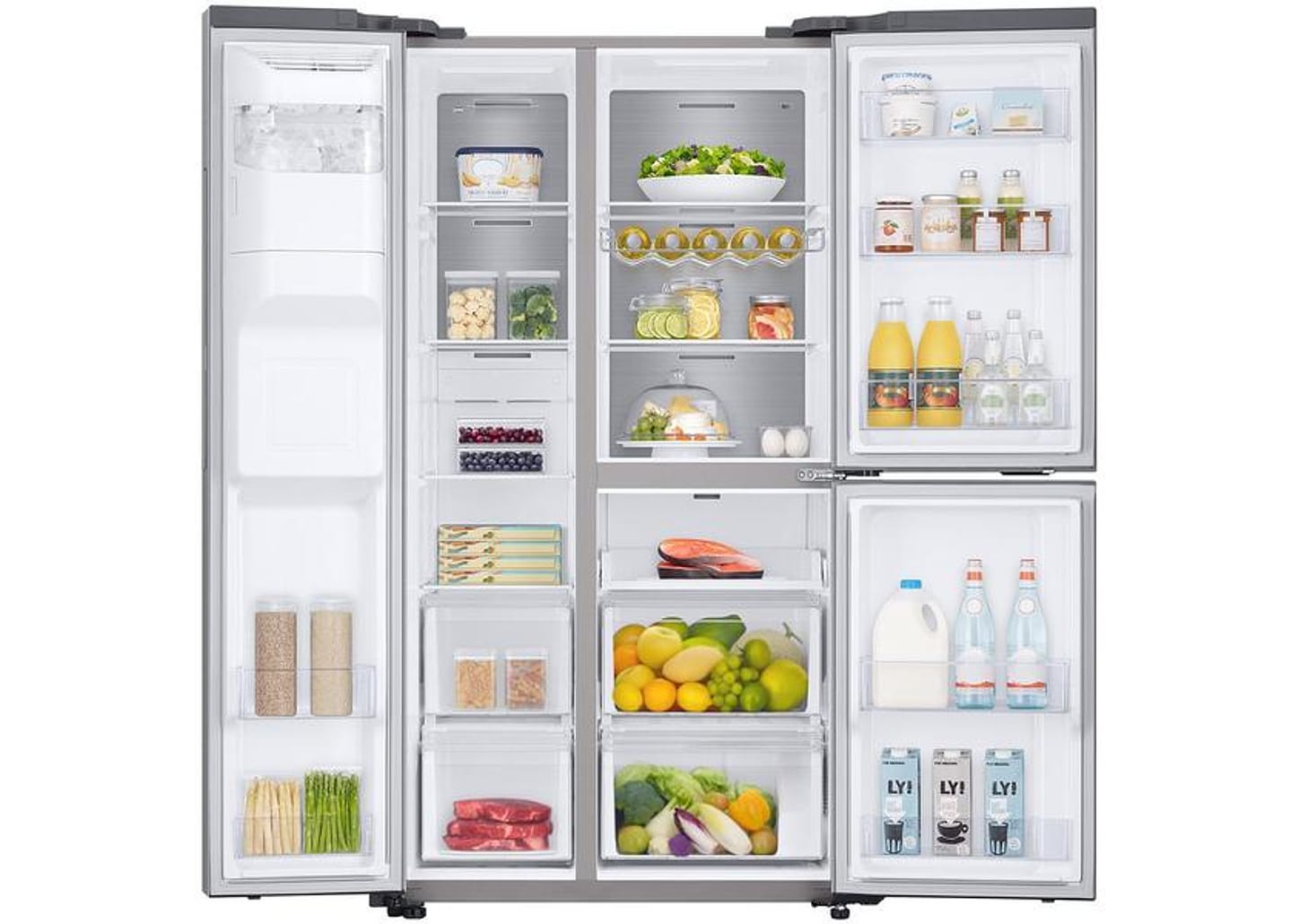 Geladeira/Refrigerador Samsung Degelo Automático - Side by Side 602L RS65R