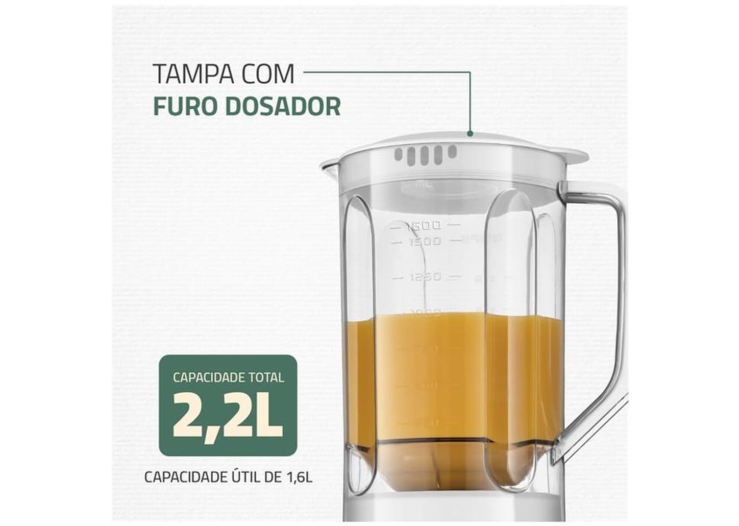 Liquidificador Mondial Pratic Power L-97-W 2 Velocidades + Pulsar 550W Branco