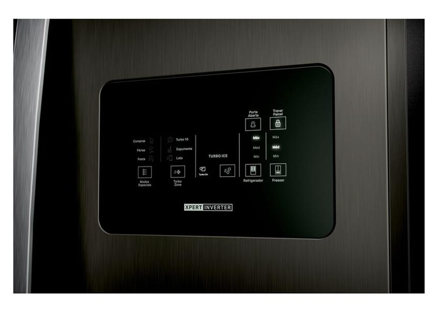 Geladeira/Refrigerador Brastemp Frost Free Side by Side Preta 554L BRO85AE