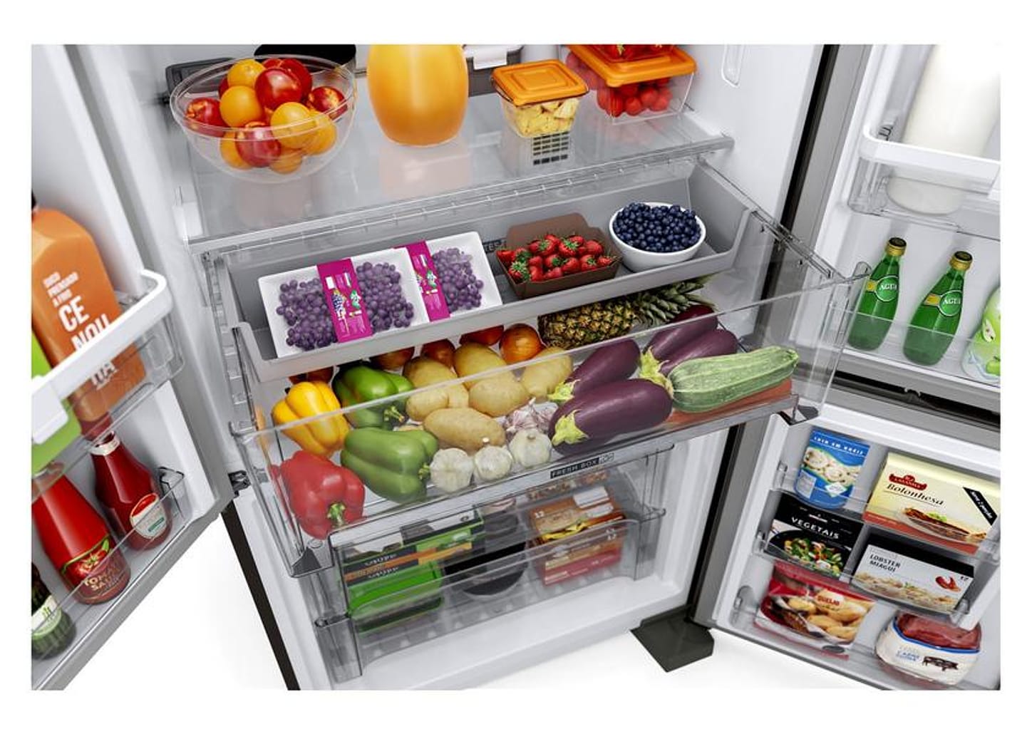 Geladeira/Refrigerador Brastemp Frost Free Side by Side Preta 554L BRO85AE