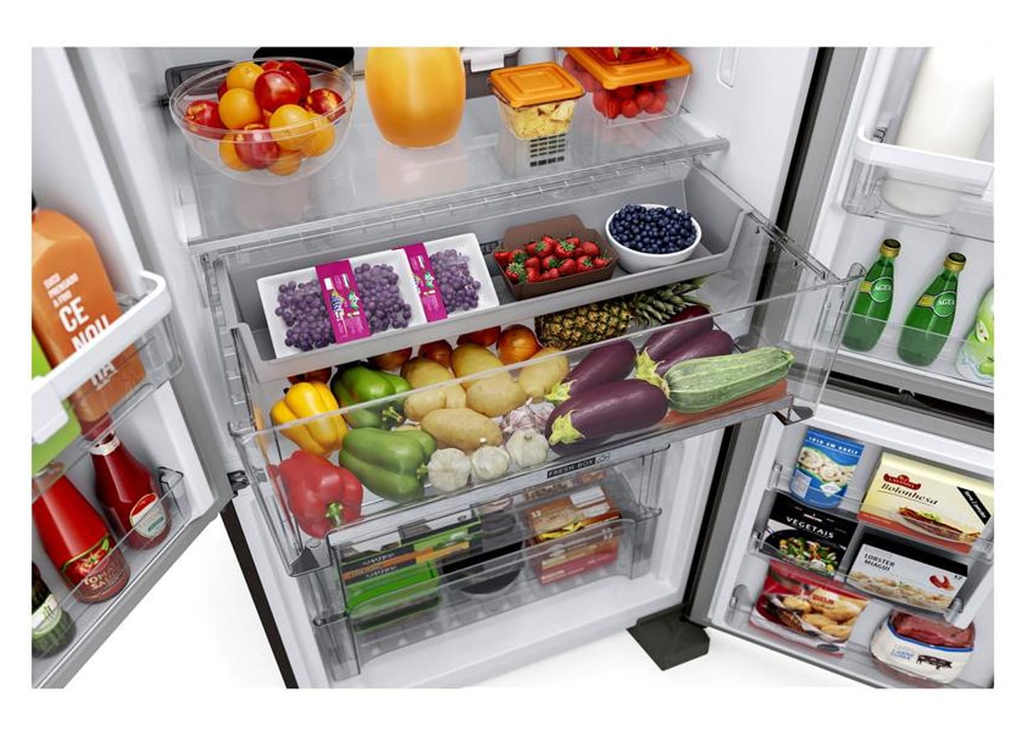 Geladeira/Refrigerador Brastemp Frost Free Side by Side Preta 554L BRO85AE