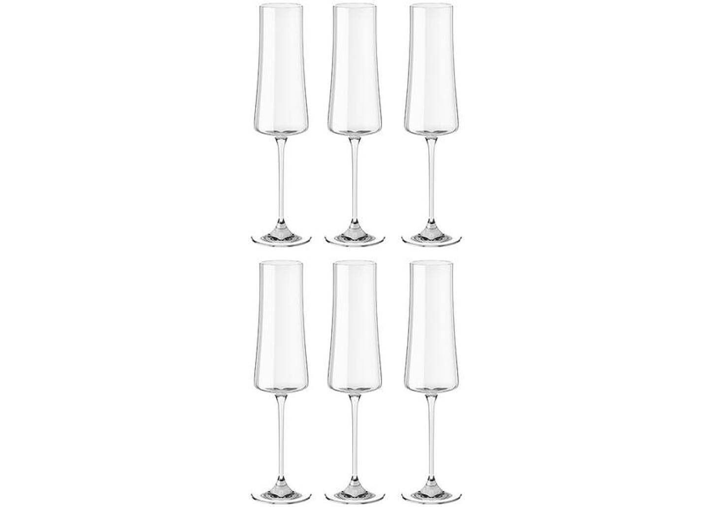 Jogo de Taças Transparente 210ml 6 Peças Haus Concept Pleasure