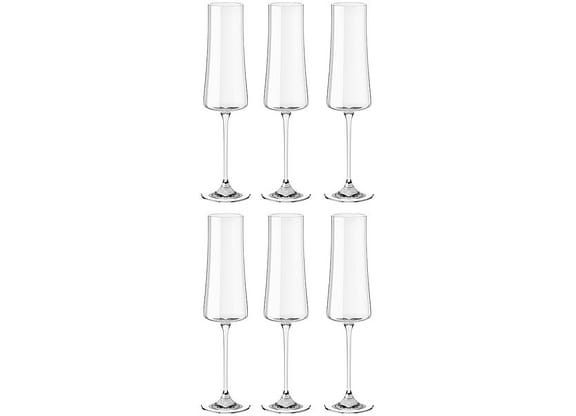 Jogo de Taças Transparente 210ml 6 Peças Haus Concept Pleasure