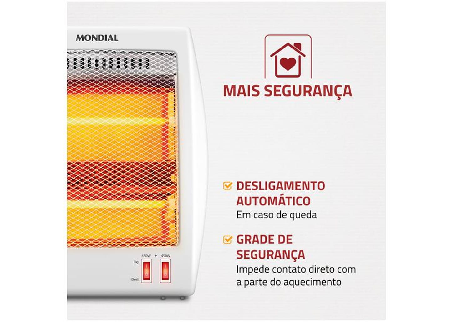 Aquecedor Quartzo Mondial Comfort Air III A-16 Portátil