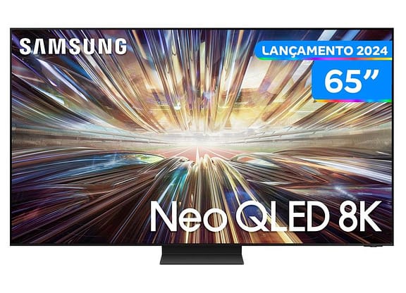 Smart TV 65" 8K Neo QLED Samsung QN65QN800 VA 120Hz Wi-Fi Alexa 4 HDMI 3USB
