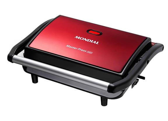 Grill Mondial Master Press 2 em 1 Retangular 1000W Antiaderente