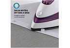 Ferro de Passar Roupa a Vapor e a Seco Mondial - Ceramic Express F-40 Branco e Lilás