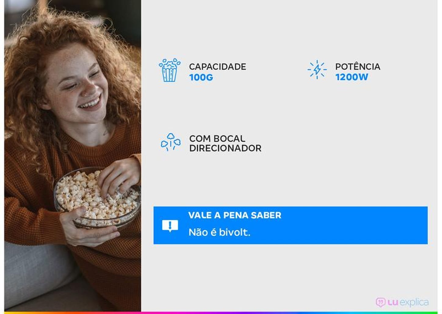 Pipoqueira Elétrica Mondial Popflix PP-04 1200W