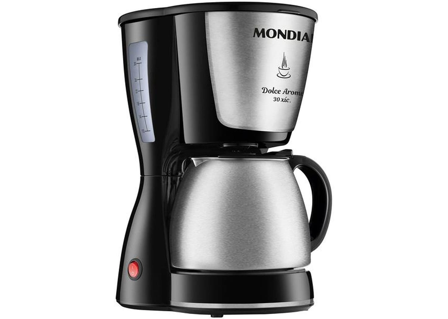 Cafeteira Elétrica Mondial Dolce Arome C-37JI-30X Jarra Inox 30 Cafés Preta