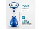 Passadeira a Vapor Mondial Portátil 260ml 1500W - Branco e Azul Fast Steam VP-09