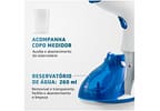 Passadeira a Vapor Mondial Portátil 260ml 1500W - Branco e Azul Fast Steam VP-09