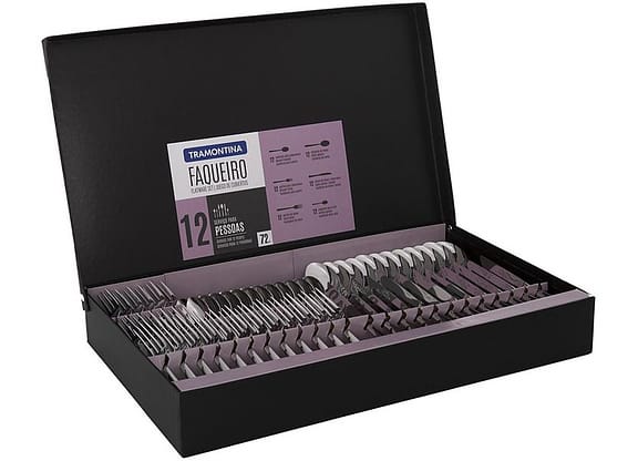 Faqueiro Tramontina Inox 72 Peças Pac - Inox 72 Peças