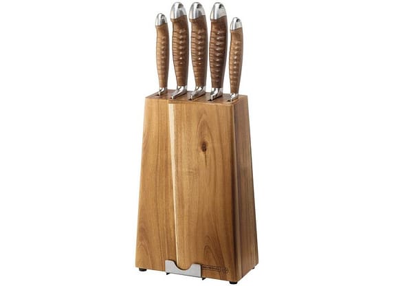 Jogo de Facas Mundial com Cepo Renaissance 5 Peças