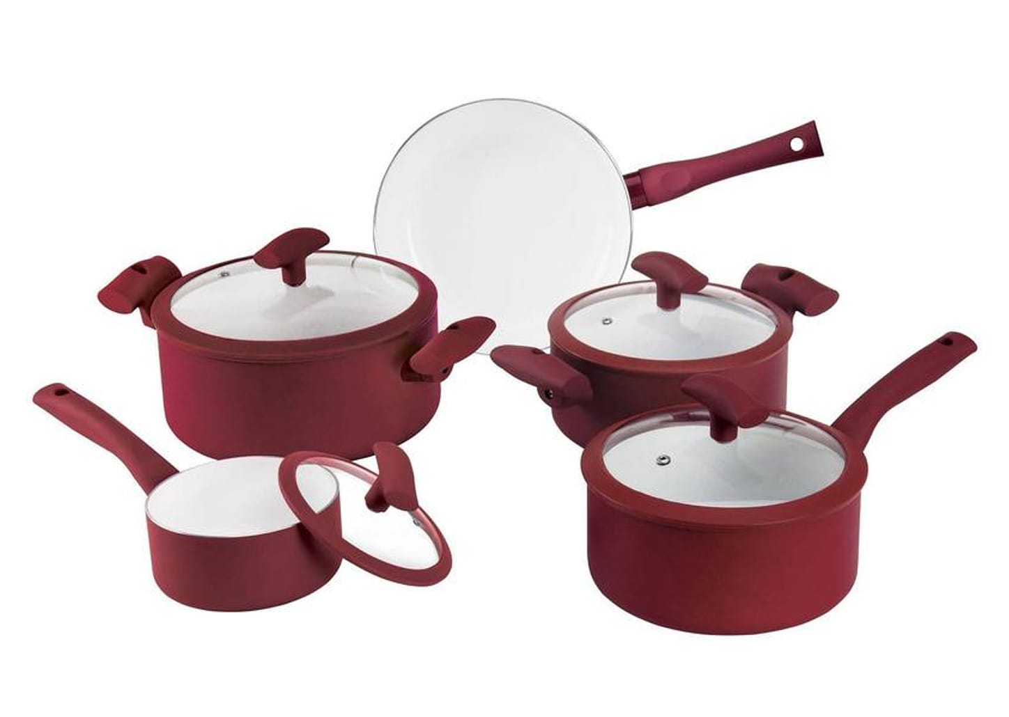 Conjunto de Panelas Hercules PA300-5PVM - Antiaderente 5 Peças