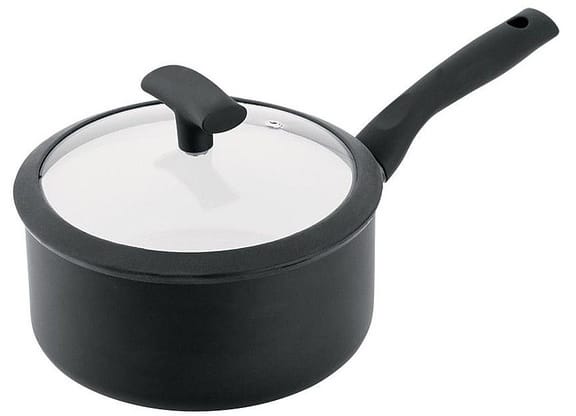 Panela Hercules Antiaderente de Alumínio Preto 20cm 2,5L Soft Touch PA300-P20PR