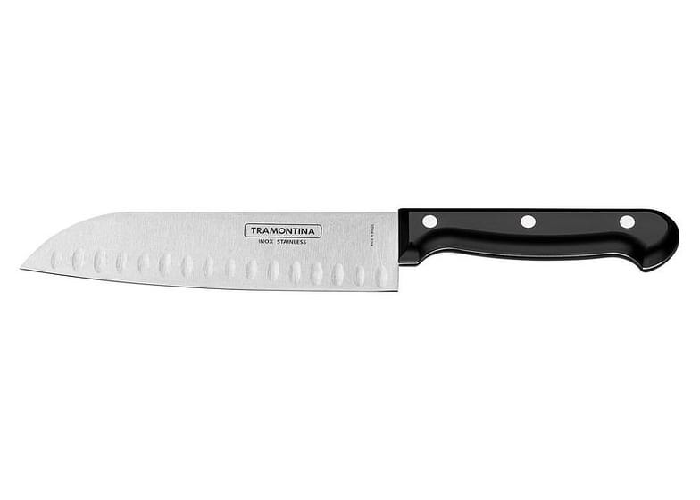 Faca para Fatiar e Picar 7” Inox Tramontina - Santoku Ultracorte