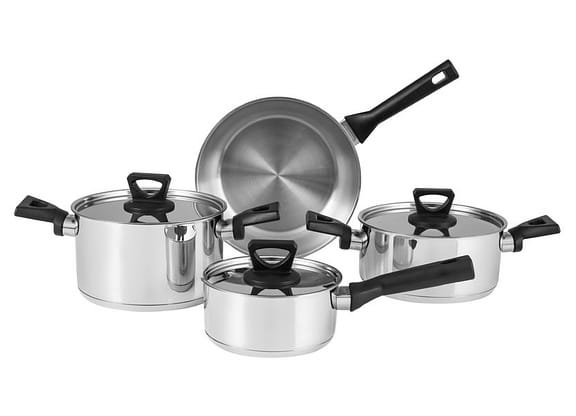 Jogo de Panelas Tramontina Fundo Triplo 4 Peças Brava