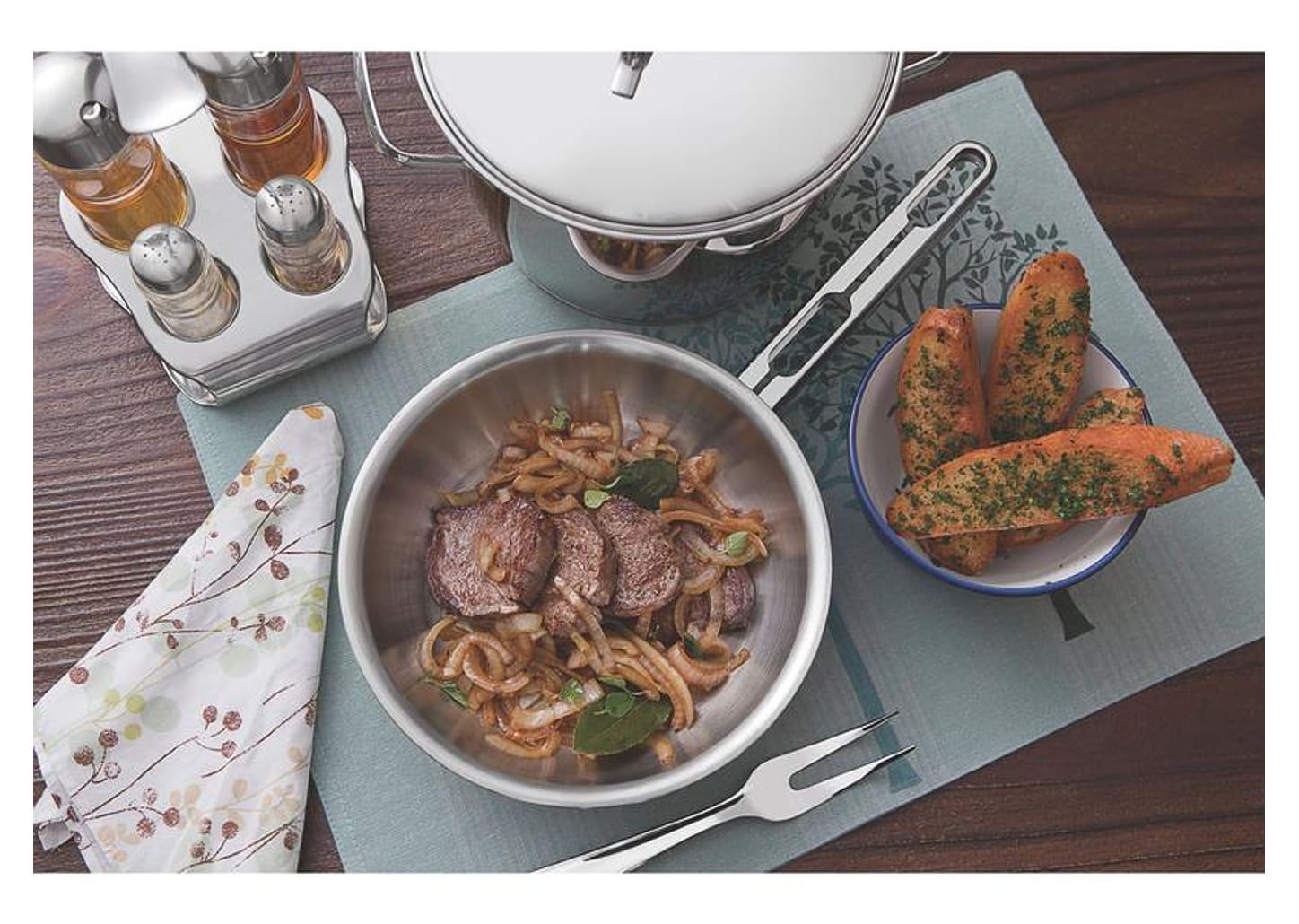 Conjunto de Panelas Tramontina 65650/280 Inox 5 Peças Fundo Triplo