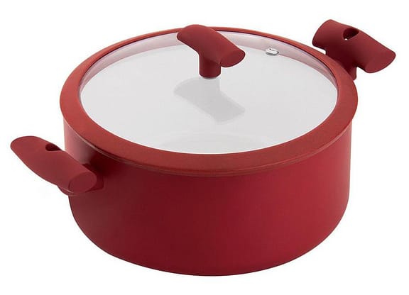 Caçarola Hércules Antiaderente com Tampa Vermelha 5L PA300-C24VM