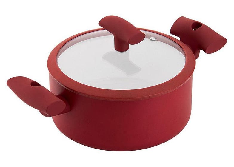 Caçarola Hércules Antiaderente com Tampa Vermelha 2,5L PA300-C20VM