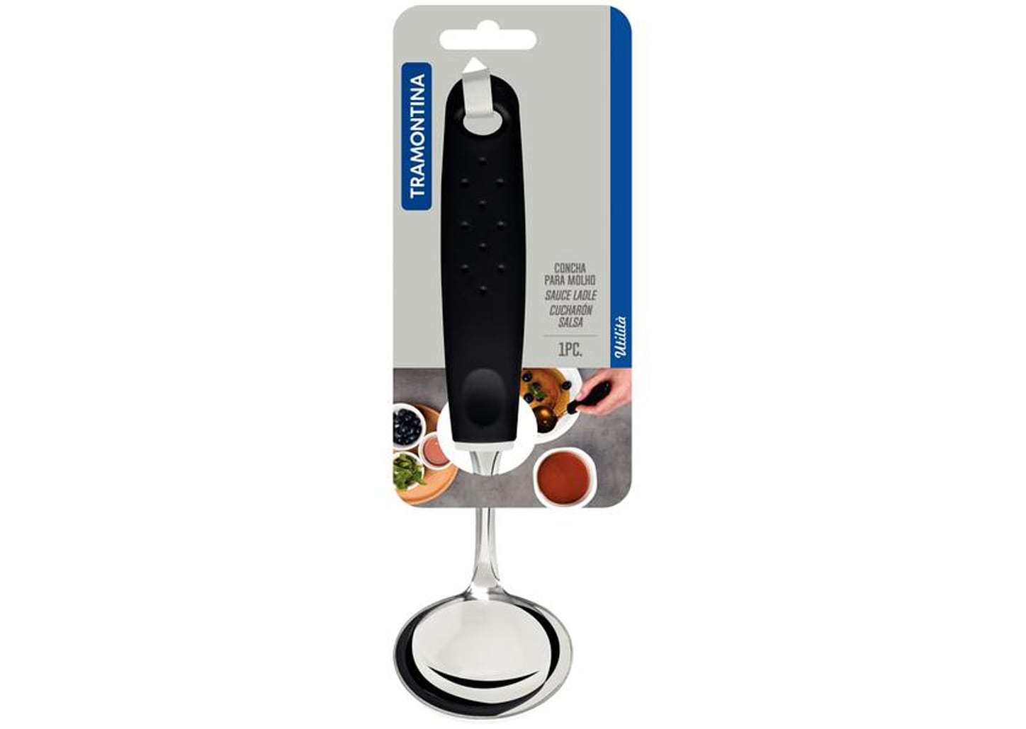 Concha para Molho Inox Tramontina Ability - Preta 19,7cm