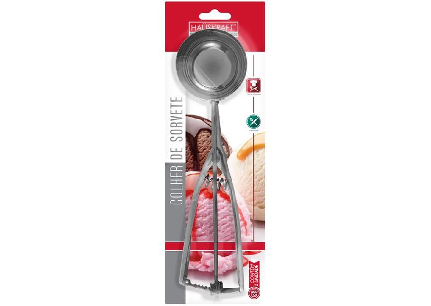 Colher de Sorvete Inox Hauskraft CSVO-001