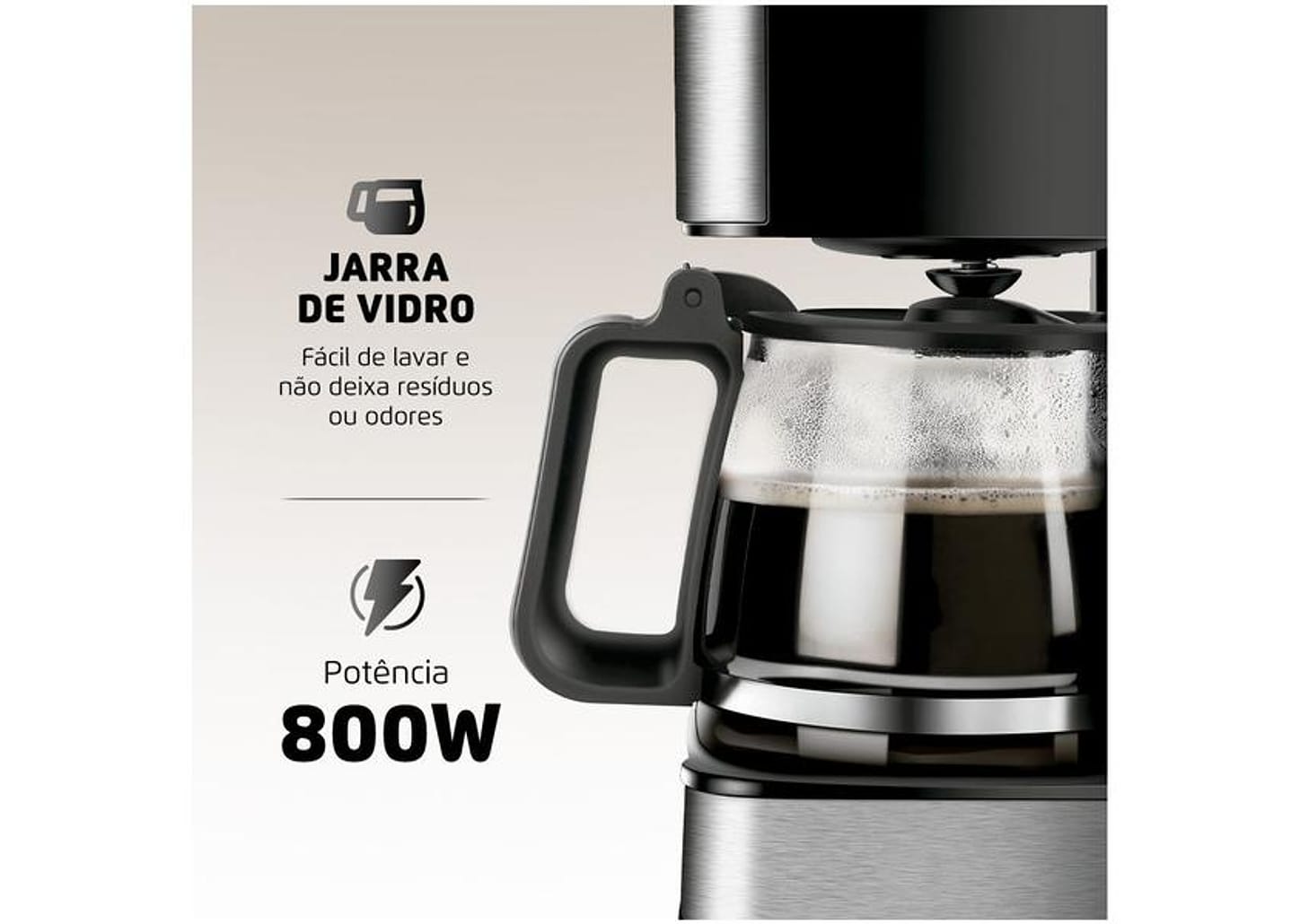 Cafeteira Elétrica Mondial Dolce Arome Timer 32 Cafés Preta