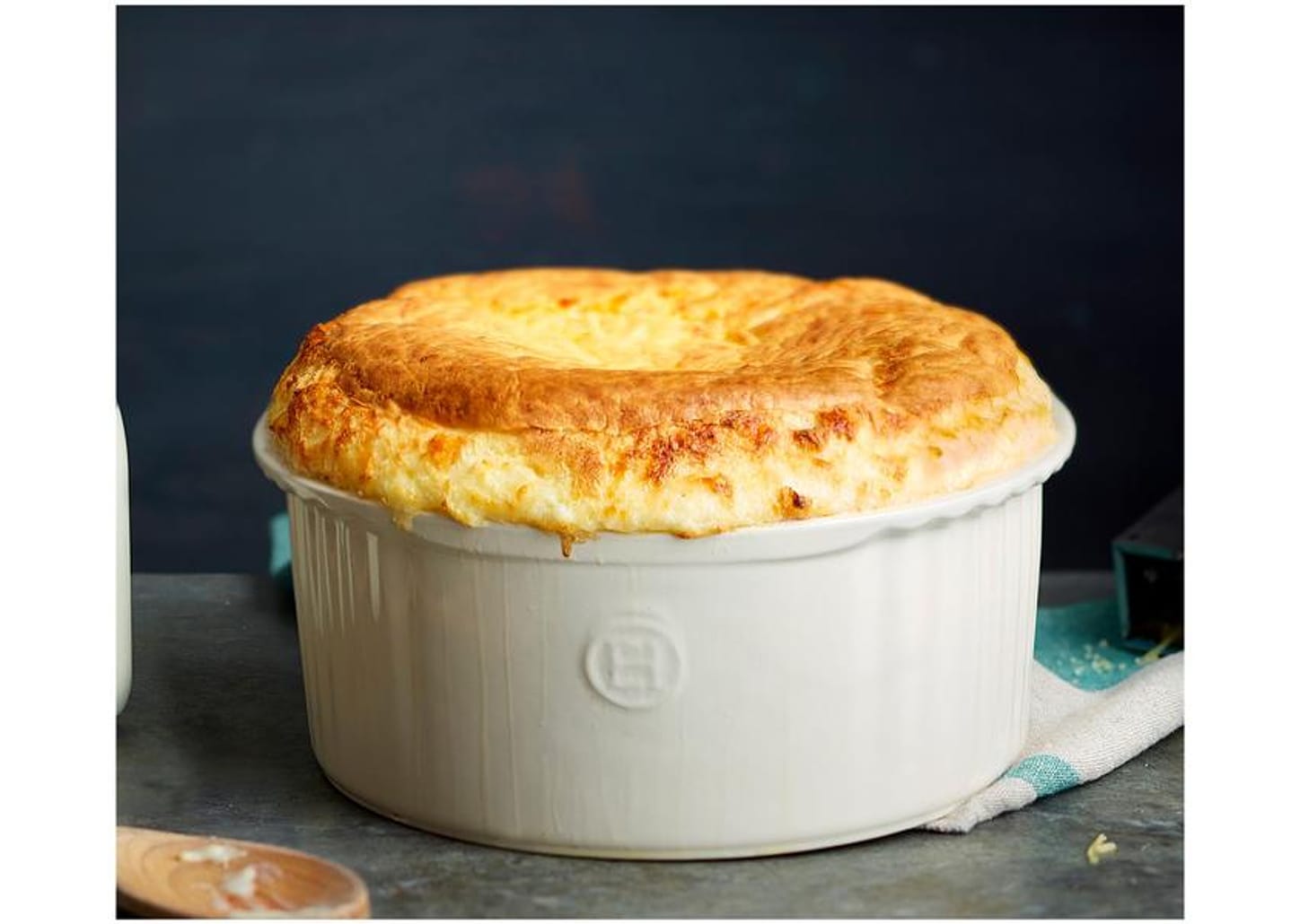 Travessa de Cerâmica Redondo 23cm Emile Henry para Souffle