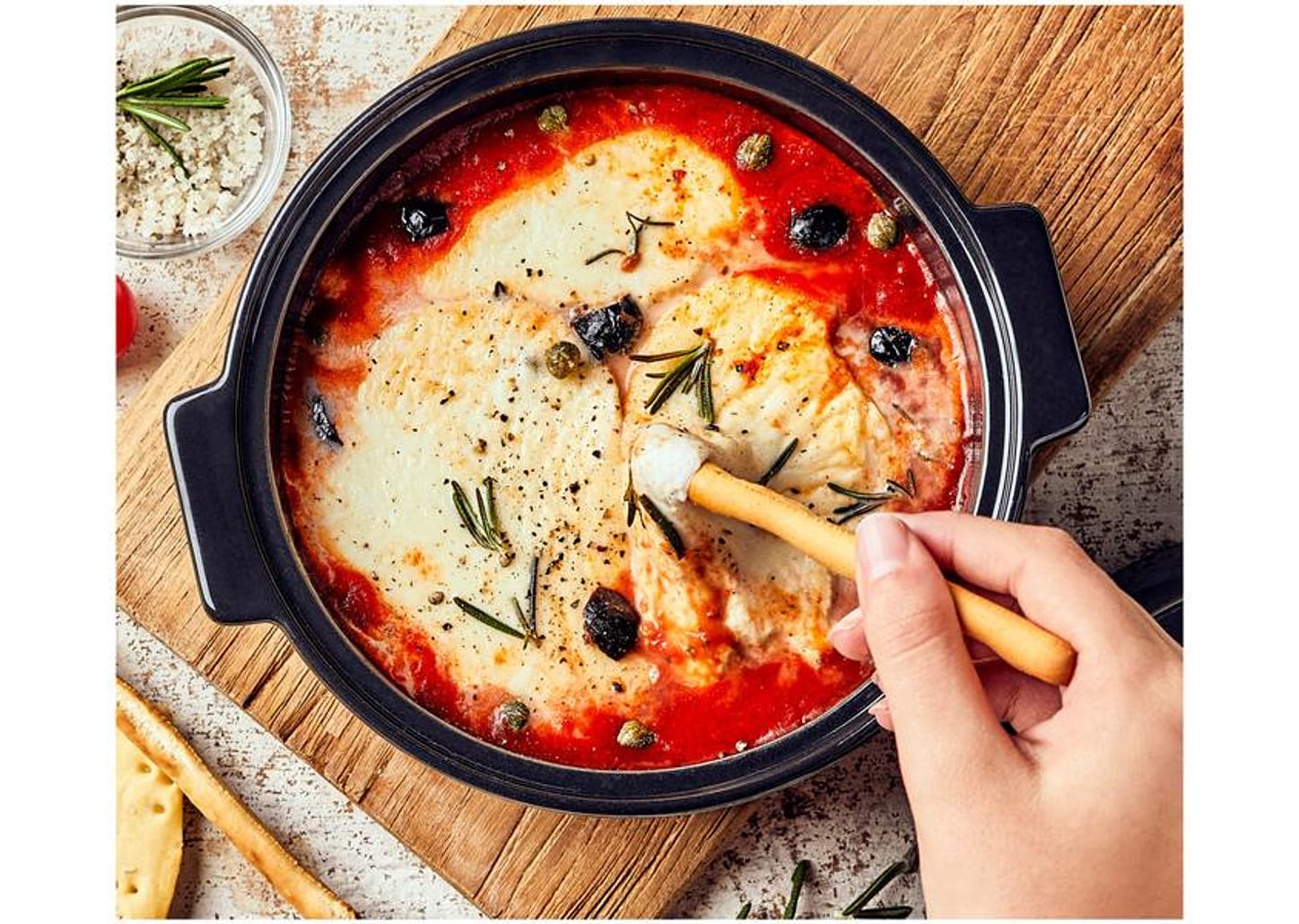 Forma para Gratinar de Cerâmica Redonda com Tampa 18cm Emile Henry