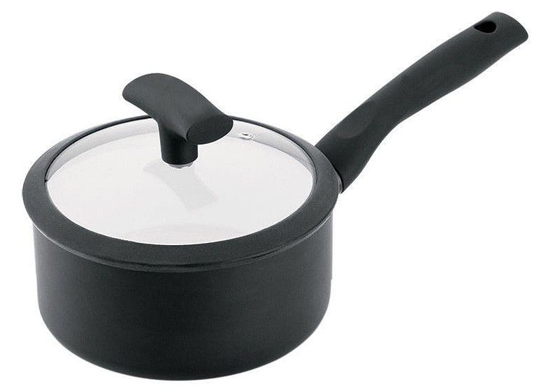 Panela Hércules Antiaderente de Alumínio Preta 16cm 1,5L Soft Touch PA300-P16PR