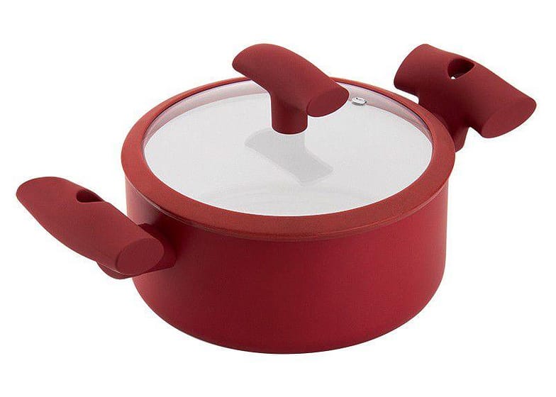 Caçarola Hércules Antiaderente com Tampa Vermelha 1,8L PA300-C18VM