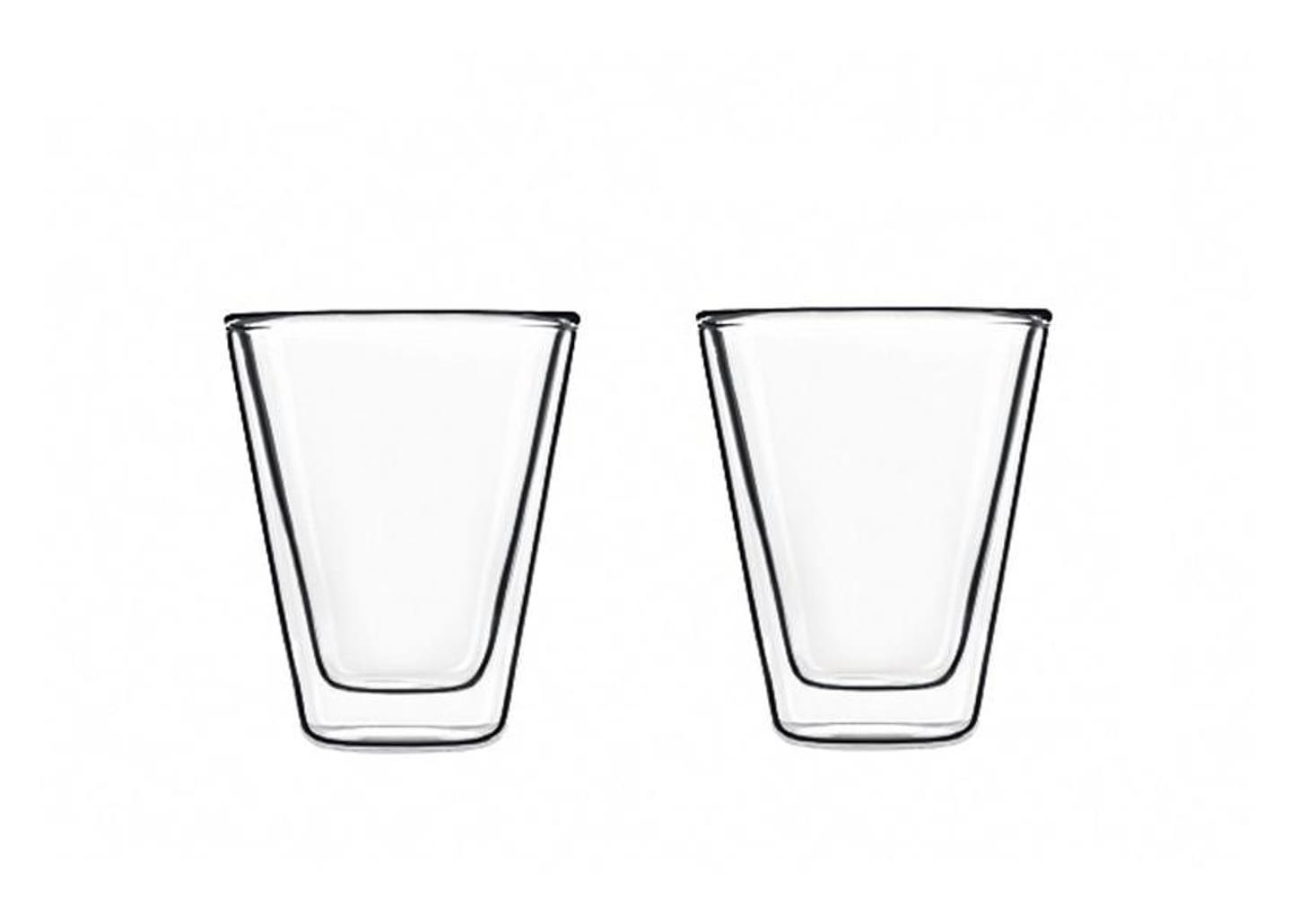 Jogo de Copos de Vidro 85ml 2 Peças - Luigi Bormioli Caffeino