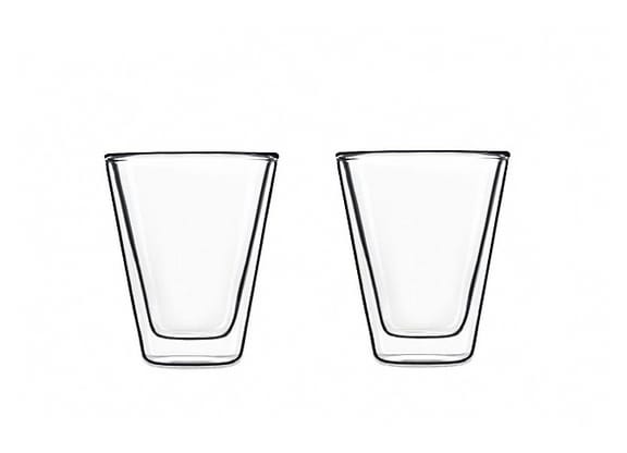 Jogo de Copos de Vidro 85ml 2 Peças - Luigi Bormioli Caffeino