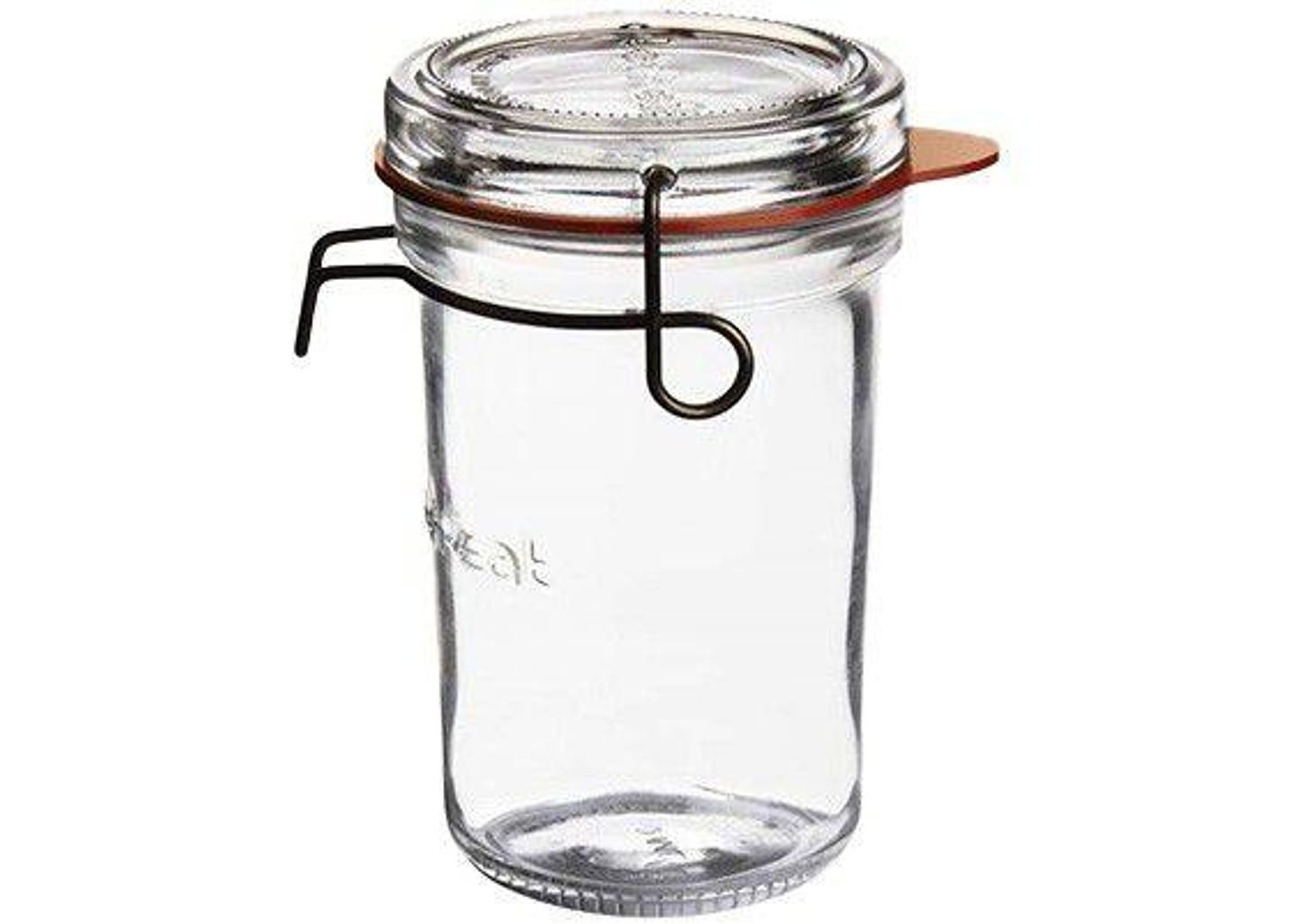 Pote de Vidro Hermético Luigi Bormioli com Tampa Cilíndrico 350ml Lock Eat