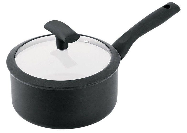 Panela Hércules Antiaderente de Alumínio Preta 18cm 1,8L Soft Touch PA300-P18PR