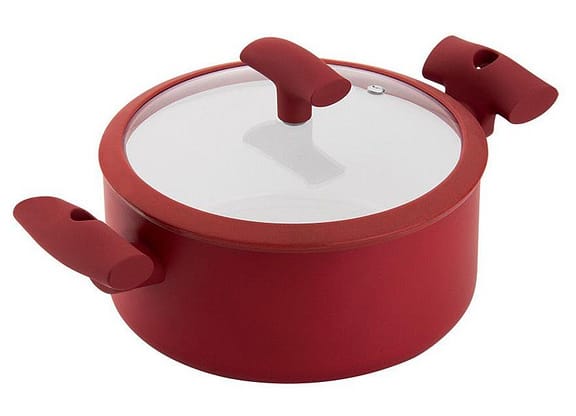 Caçarola Hércules Antiaderente com Tampa Vermelha 3L PA300-C22VM