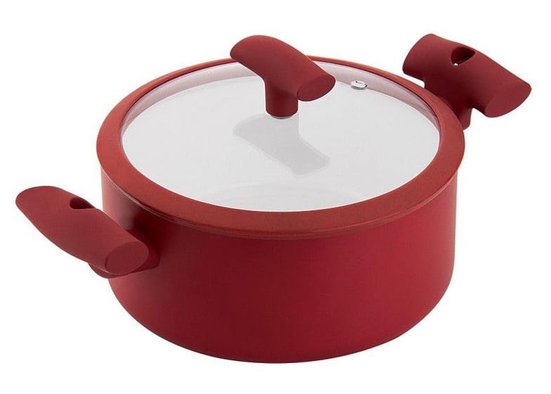 Caçarola Hércules Antiaderente com Tampa Vermelha 3L PA300-C22VM