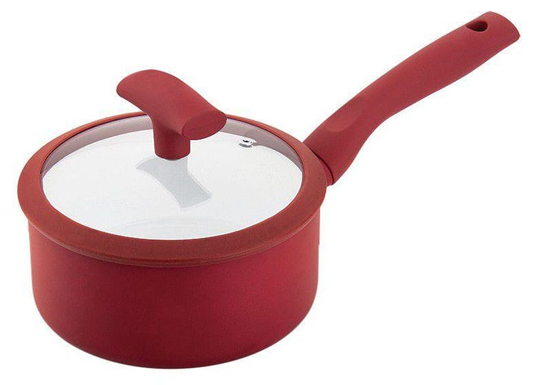 Panela Hércules Antiaderente de Alumínio Vermelha 16cm 1,5L Soft Touch PA300-P16VM