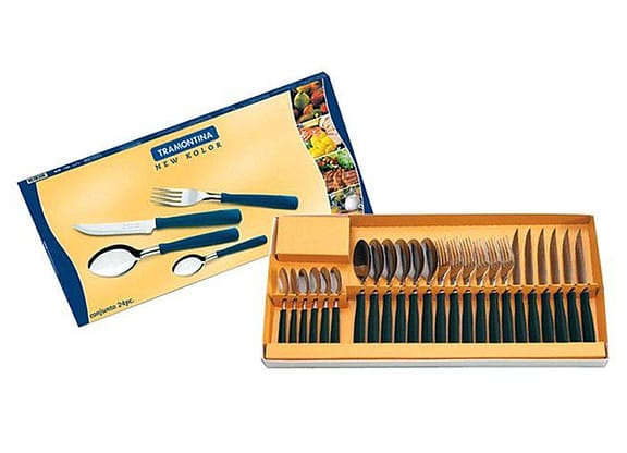 Conjunto de Talheres Tramontina 24 Peças New Kolor 23199/062
